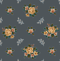 Milliken Carpets Floral Cottage Lapis