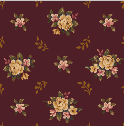 Milliken Carpets Floral Cottage Garnet