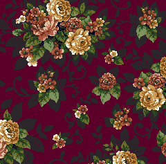 Milliken Carpets Floral Lace Cranberry