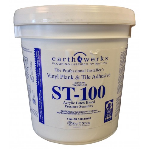 Earthwerks Vinyl Floors Accessories ST 100 Pressure Sensitive Adhesive 4 Gal. EARTHWERKS