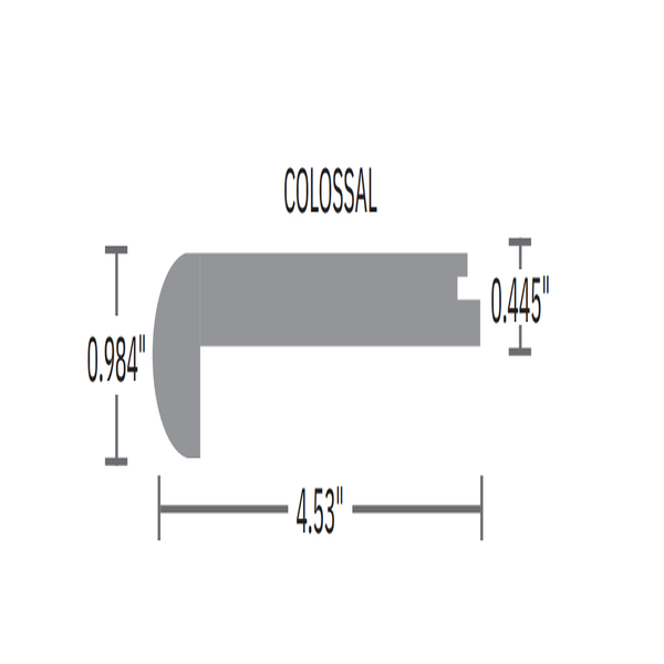 Titan Surfaces Accessories WPC Flush Stairnose (Archillia) TITANLVTFSN-TW06-6001