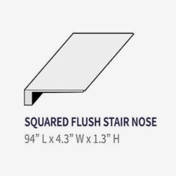 Eagle Creek Floors Luxury Vinyl Accessories Squared Flush Stair Nose (Gavin) EAGLE CREEK FLOORS