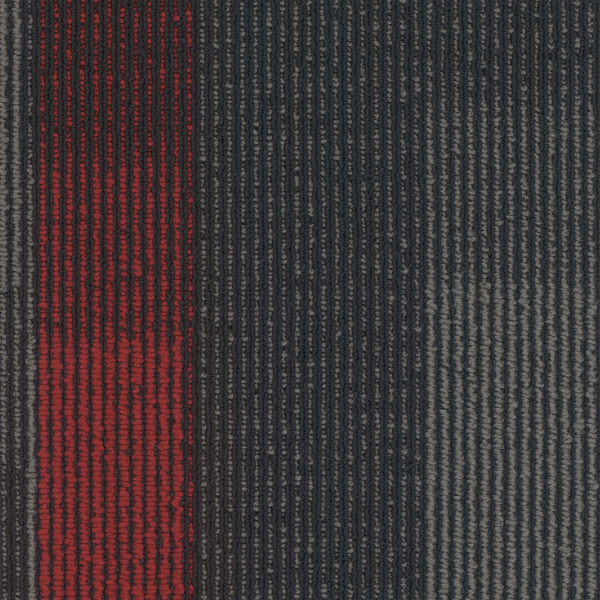 Pentz Carpet Tile by Engineered Floors Magnify Plank Crimson ENGINEERED FLOORS