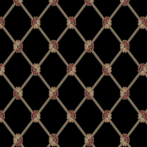 Kane Carpet Traditional Trellis Black Diamond KANE