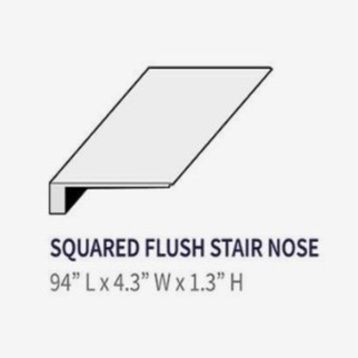 Eagle Creek Floors Luxury Vinyl Accessories Squared Flush Stair Nose (Gavin) EAGLE CREEK FLOORS