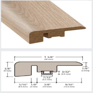 Matrexx Luxury Vinyl Floor Accessories End Cap with Track (Chantilly Oak) MATREXX FLOOR