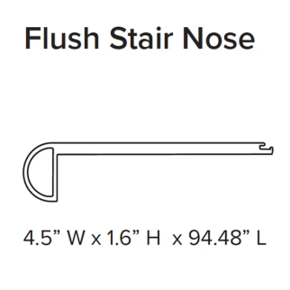 Floors 2000 Accessories Flush Stair Nose (Exotica 703) STANTON