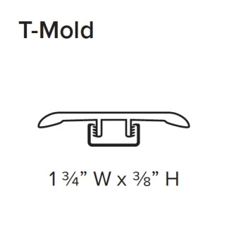 Stanton Decorative Waterproof Flooring Accessories T-Mold (Frosted Almond) STANTON